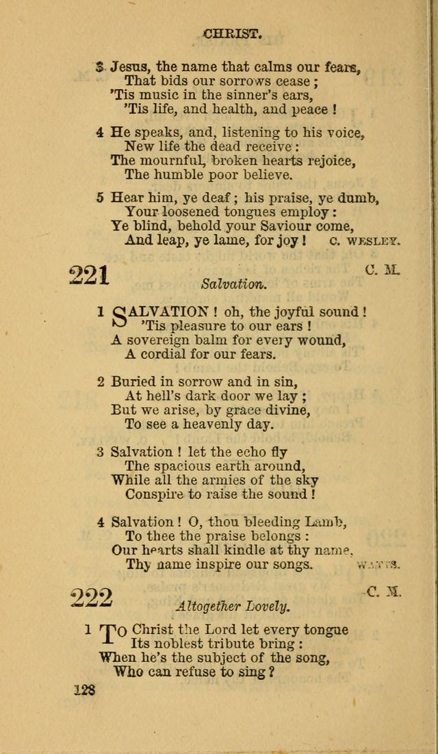 The Canadian Baptist Hymn Book page 128
