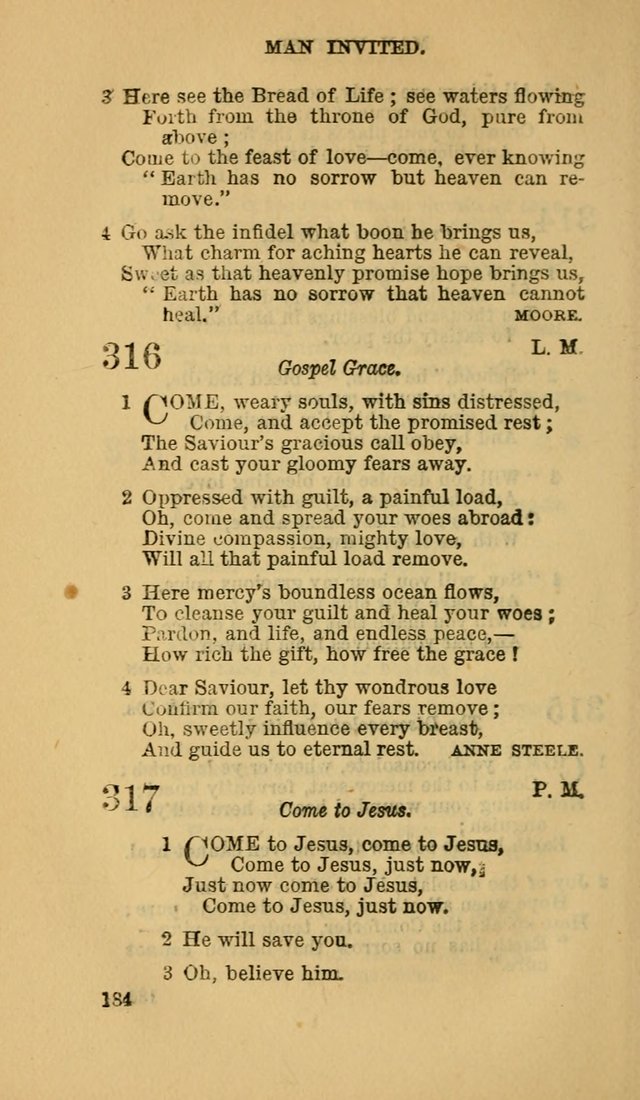 The Canadian Baptist Hymn Book page 184