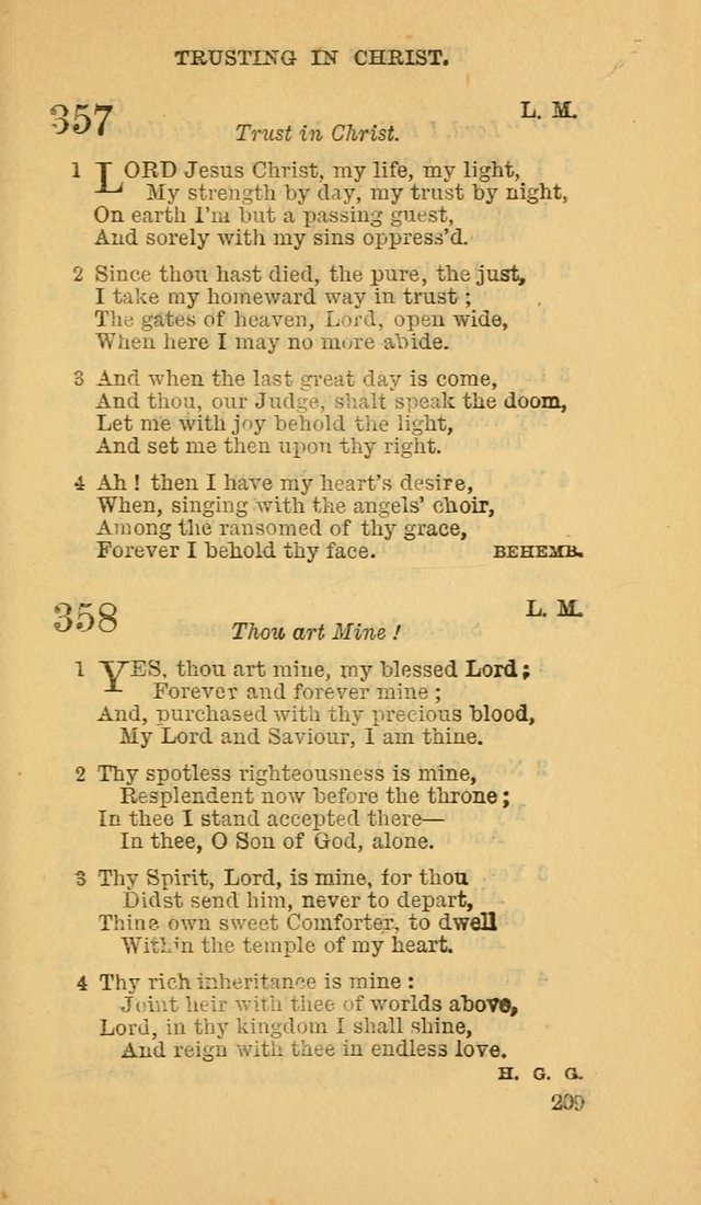 The Canadian Baptist Hymn Book page 209