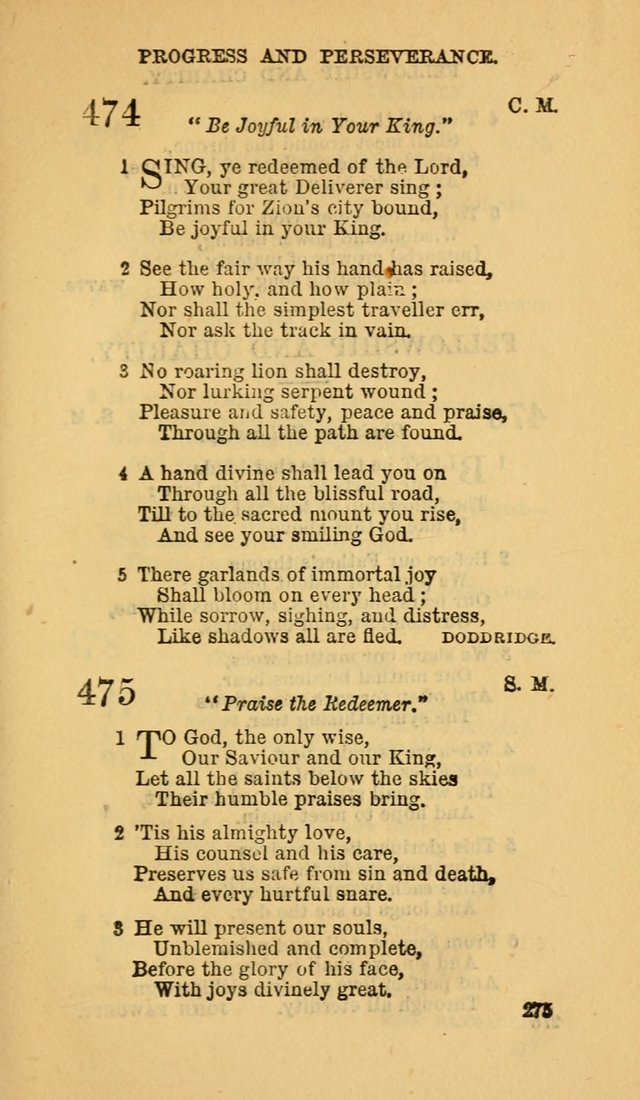 The Canadian Baptist Hymn Book page 275