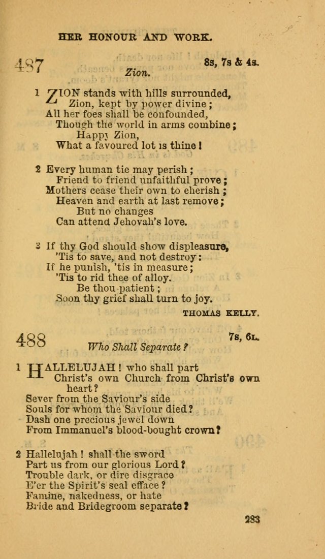The Canadian Baptist Hymn Book page 283