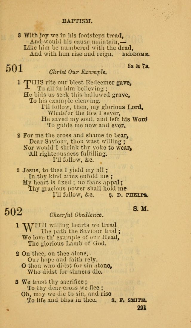 The Canadian Baptist Hymn Book page 291