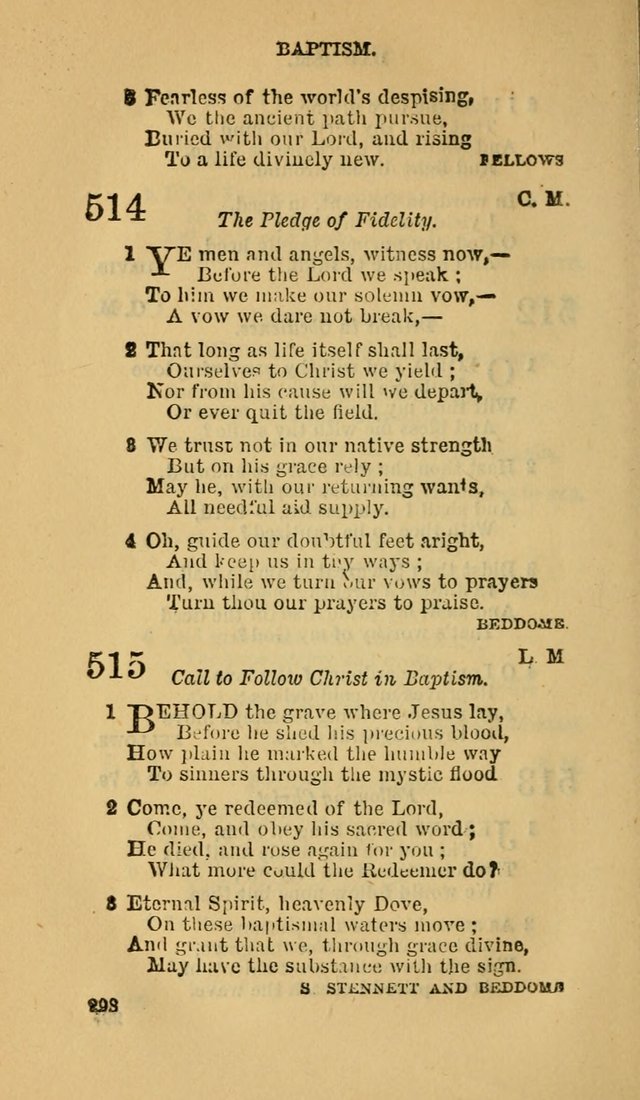The Canadian Baptist Hymn Book page 298