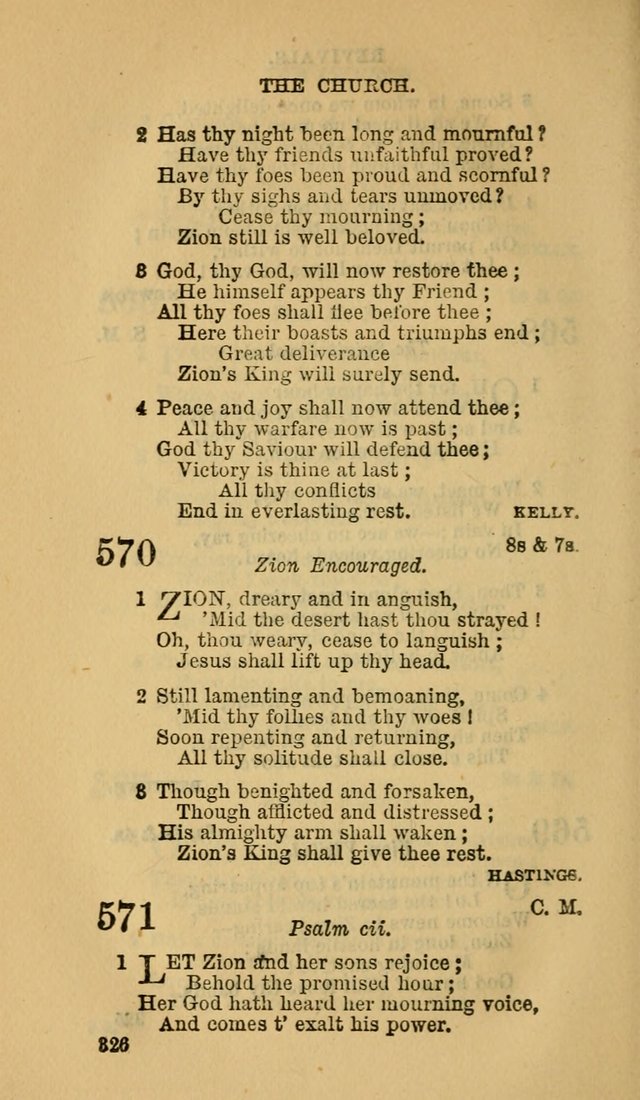 The Canadian Baptist Hymn Book page 326