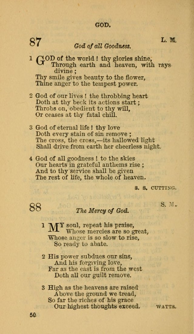 The Canadian Baptist Hymn Book page 50