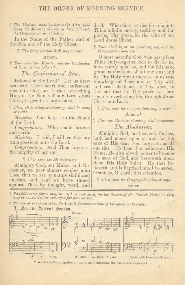 Church Book: for the use of Evangelical Lutheran congregations page 1