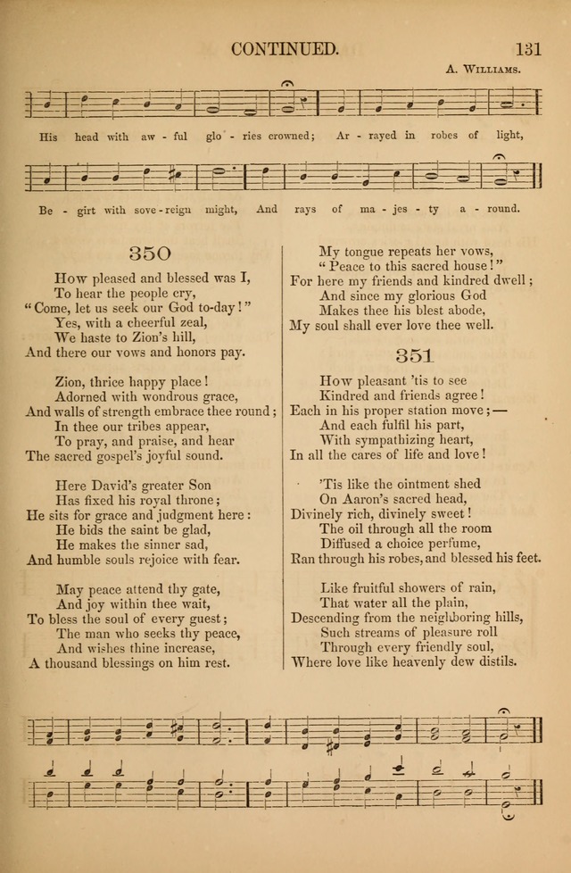 Church Choral-Book: containing tunes and hymns for congregational singing, and adapted to choirs and social worship page 131