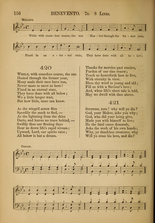 Church Choral-Book: containing tunes and hymns for congregational singing, and adapted to choirs and social worship page 156