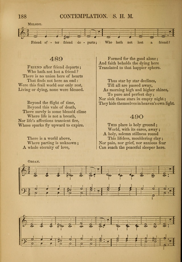 Church Choral-Book: containing tunes and hymns for congregational singing, and adapted to choirs and social worship page 188
