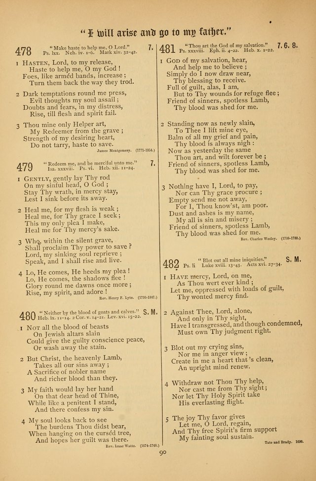The Clifton Chapel Collection of "Psalms, Hymns, and Spiritual Songs": for public, social and family worship and private devotions at the Sanitarium, Clifton Springs, N. Y. page 90