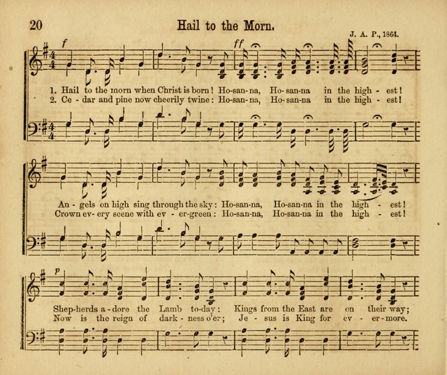 Chants, Carols and Tunes: a supplement to the Sunday School Service and Tune Book page 20