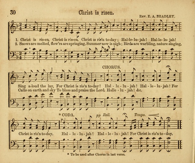 Chants, Carols and Tunes: a supplement to the Sunday School Service and Tune Book page 30