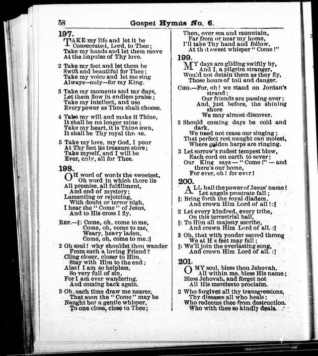 Christian Endeavor Edition of Gospel Hymns No. 6: Canadian ed. (words only) page 57