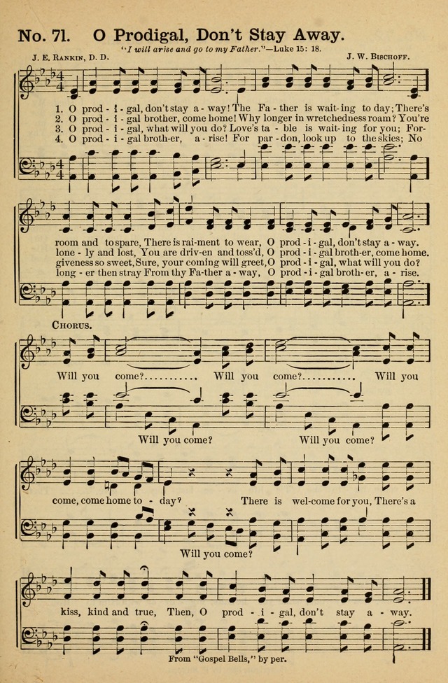 Crowning Glory No. 1: a choice collection of gospel hymns page 71
