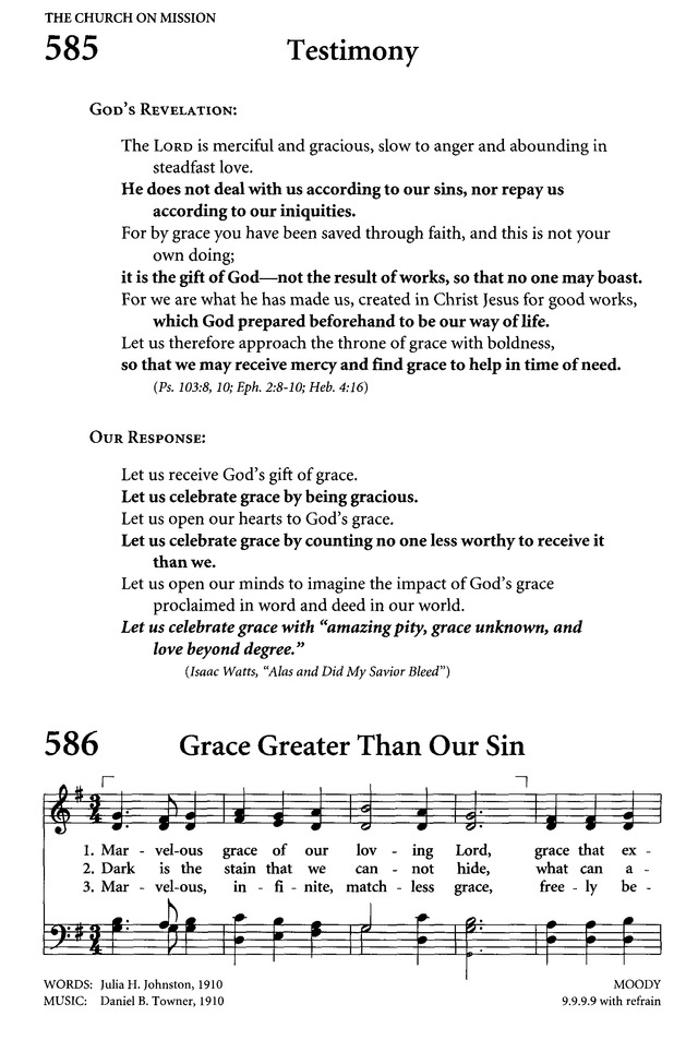 Celebrating Grace Hymnal page 552