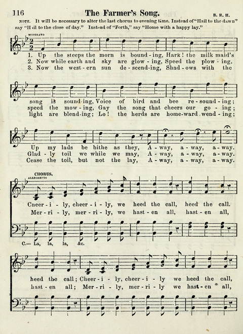 Chapel Gems for Sunday Schools: selected from "Our Song Birds," for 1866, the "Snow bird," the "Robin," the "Red bird" and the "Dove" page 116