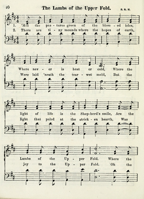Chapel Gems for Sunday Schools: selected from "Our Song Birds," for 1866, the "Snow bird," the "Robin," the "Red bird" and the "Dove" page 40
