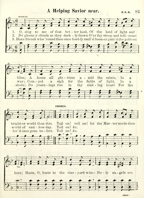 Chapel Gems for Sunday Schools: selected from "Our Song Birds," for 1866, the "Snow bird," the "Robin," the "Red bird" and the "Dove" page 83