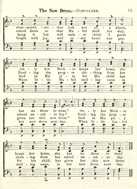 Chapel Gems for Sunday Schools: selected from "Our Song Birds," for 1866, the "Snow bird," the "Robin," the "Red bird" and the "Dove" page 85