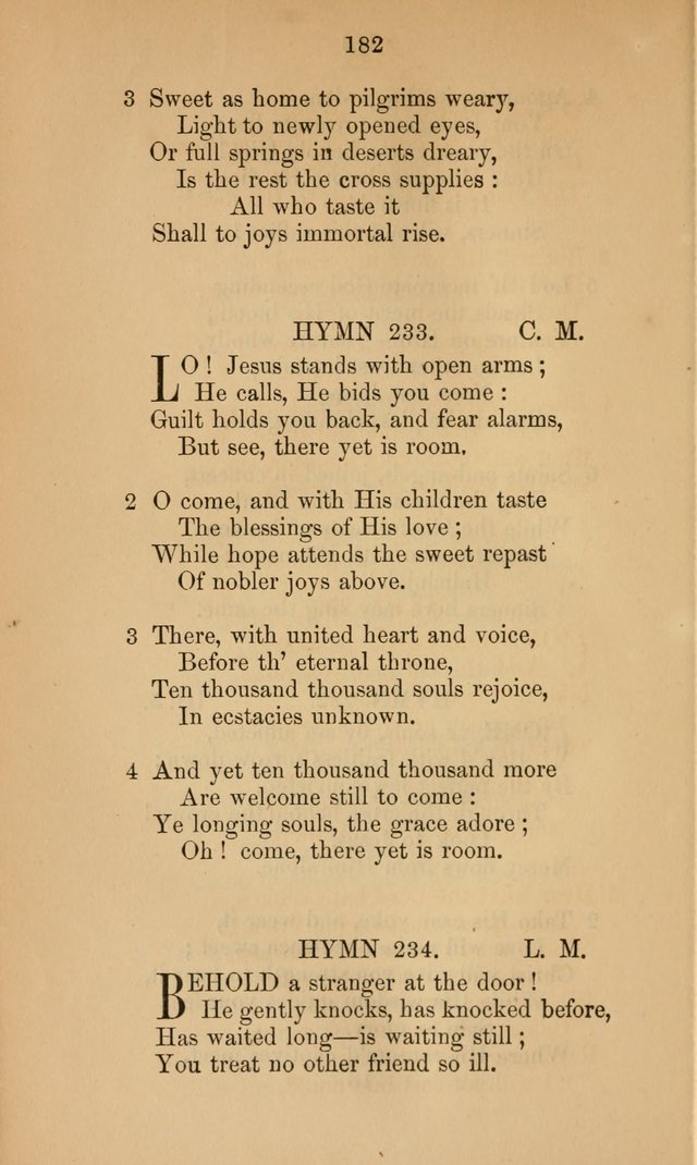 A Collection of Hymns page 182