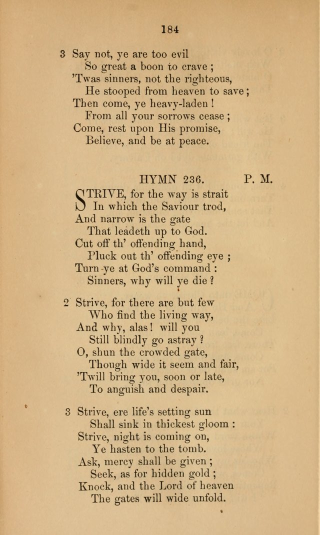 A Collection of Hymns page 184