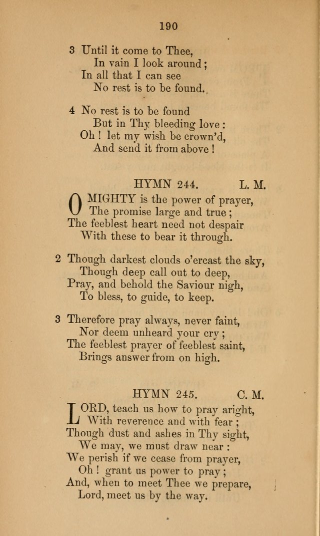 A Collection of Hymns page 190