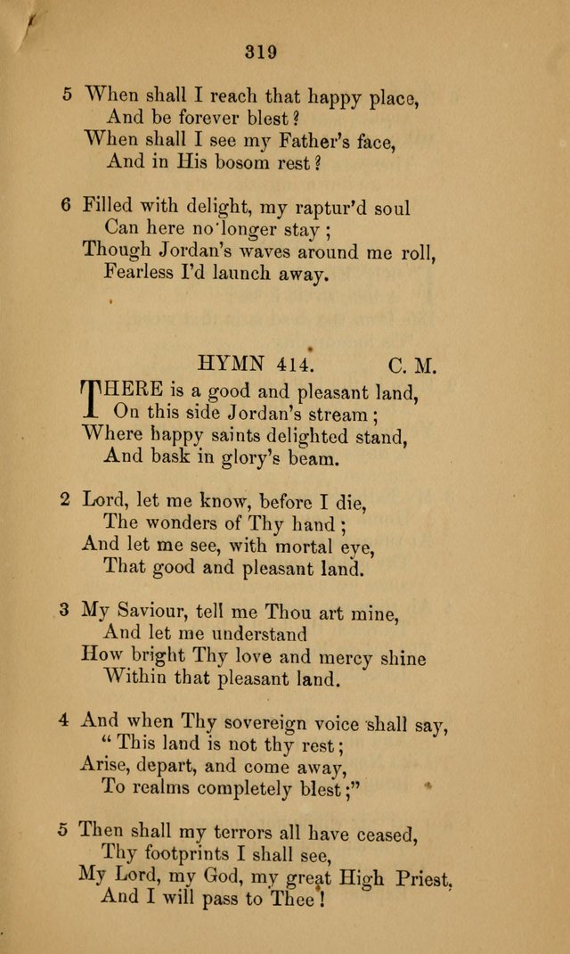 A Collection of Hymns page 319