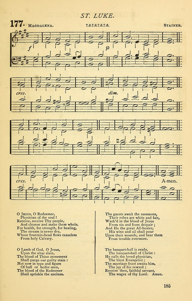 Church Hymnal page 185