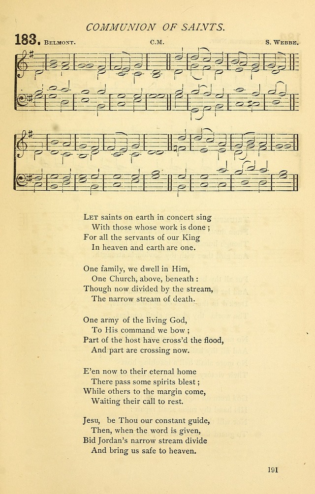 Church Hymnal page 191