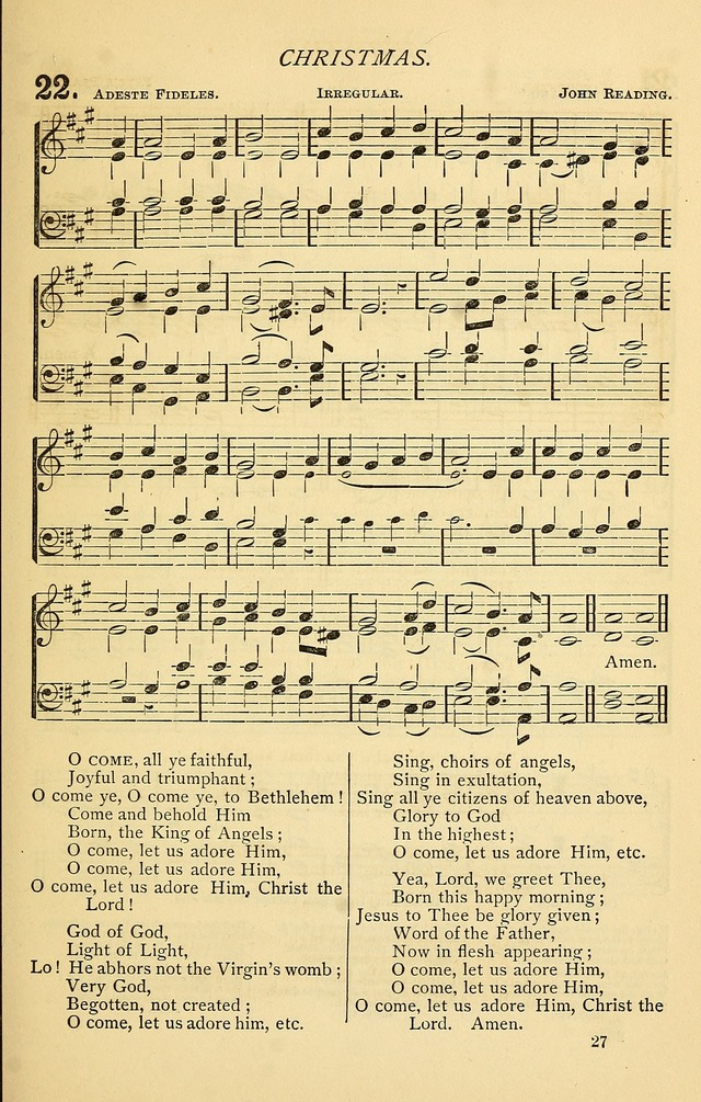 Church Hymnal page 27