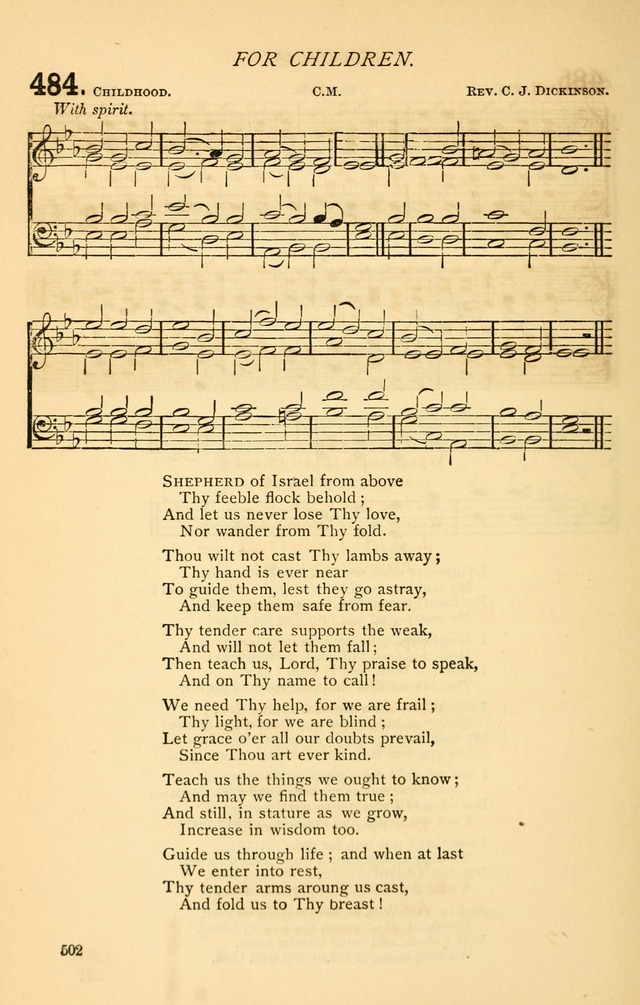 Church Hymnal page 502