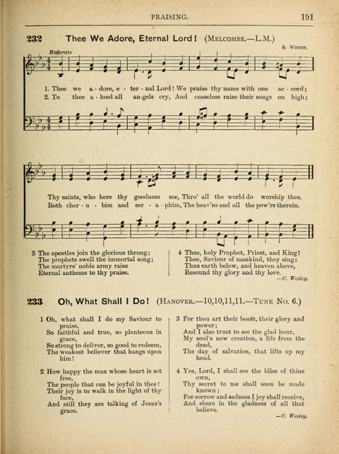 The Canadian Hymnal: a collection of hymns and music for Sunday schools, Epworth leagues, prayer and praise meetings, family circles, etc. (Revised and enlarged) page 191
