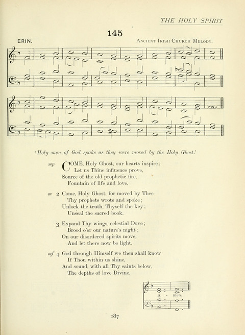 The Church Hymnary page 187