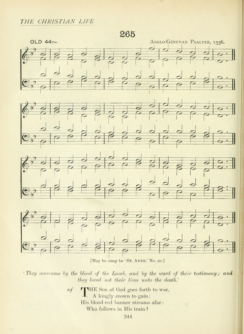 The Church Hymnary page 344