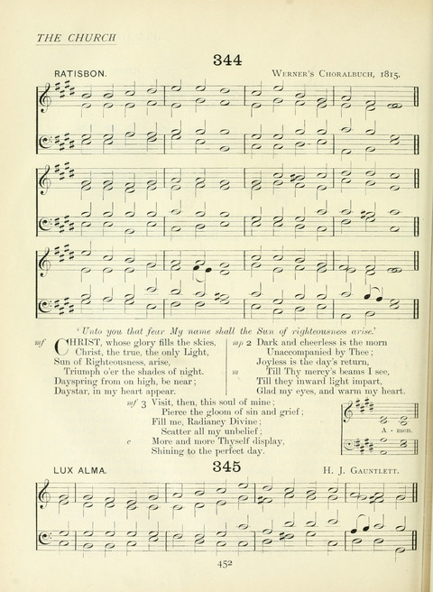 The Church Hymnary page 452