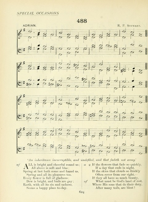 The Church Hymnary page 624