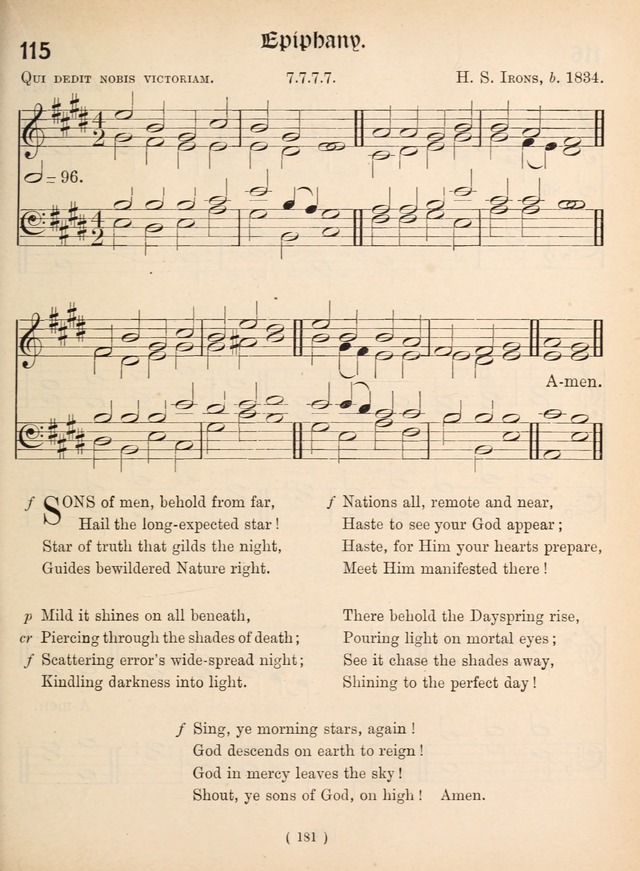 Church Hymns: with tunes (New ed.) page 181