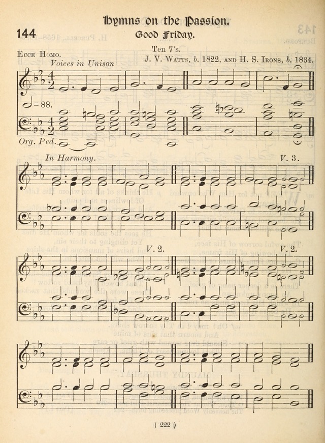Church Hymns: with tunes (New ed.) page 222
