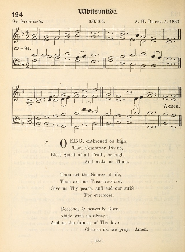 Church Hymns: with tunes (New ed.) page 322