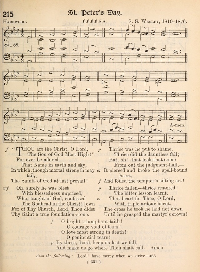 Church Hymns: with tunes (New ed.) page 351