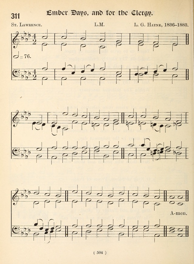 Church Hymns: with tunes (New ed.) page 504