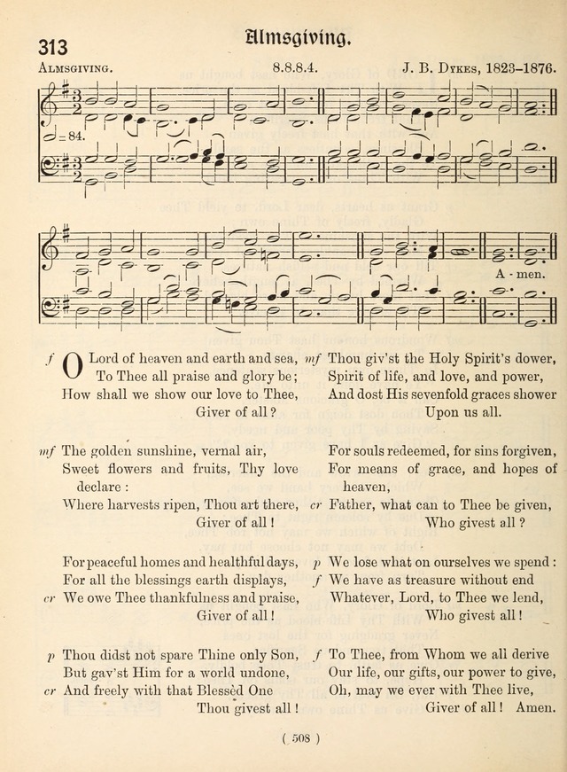 Church Hymns: with tunes (New ed.) page 508