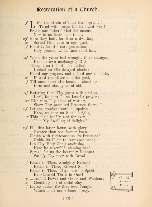 Church Hymns: with tunes (New ed.) page 537