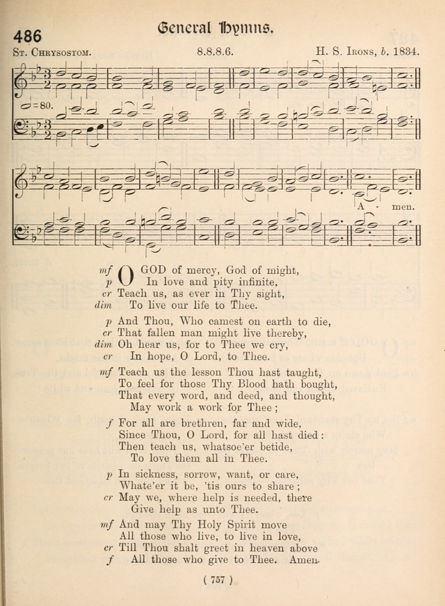 Church Hymns: with tunes (New ed.) page 757