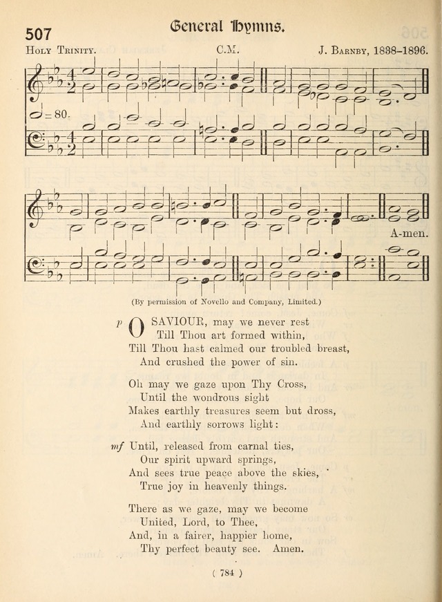 Church Hymns: with tunes (New ed.) page 784