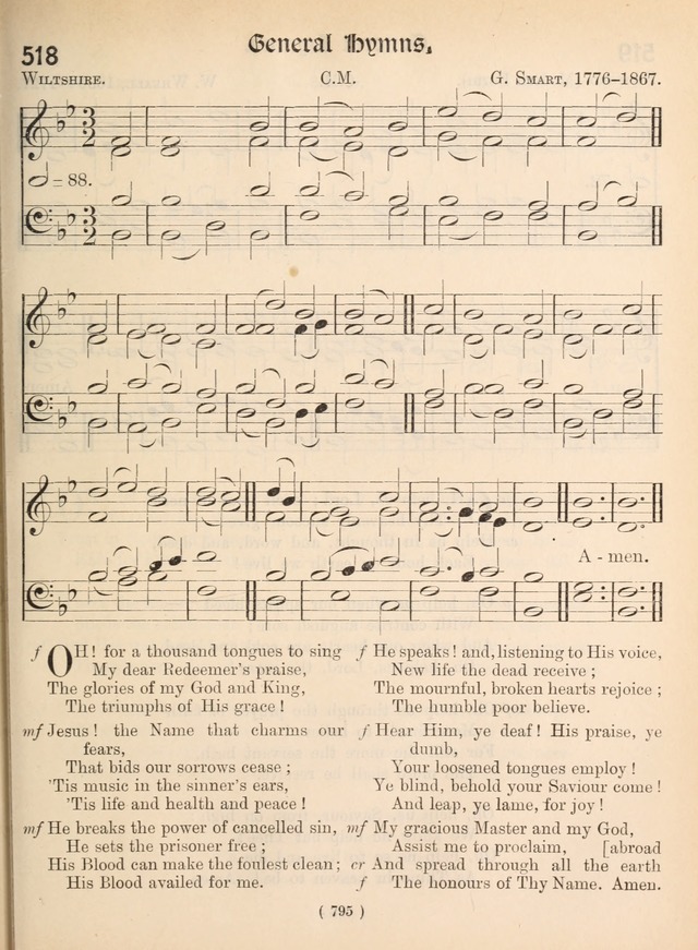 Church Hymns: with tunes (New ed.) page 795