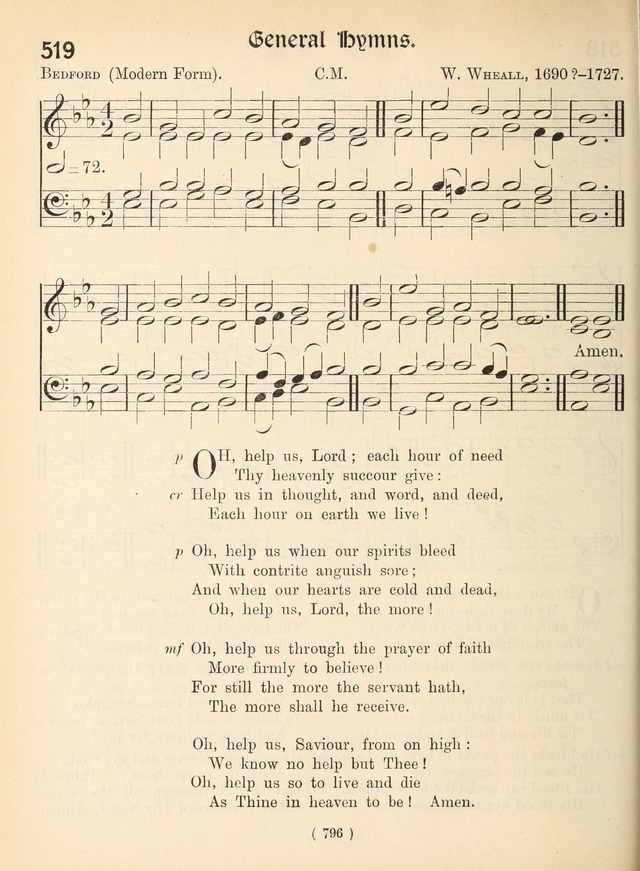 Church Hymns: with tunes (New ed.) page 796