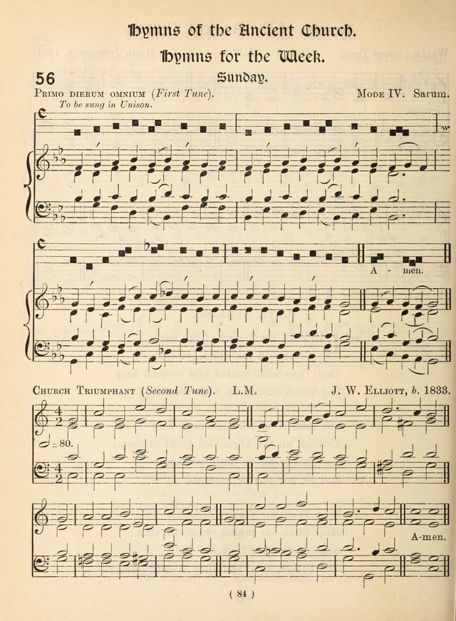 Church Hymns: with tunes (New ed.) page 84