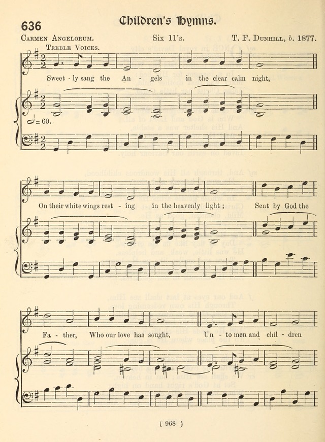 Church Hymns: with tunes (New ed.) page 968