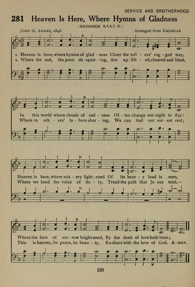 The Century Hymnal page 220